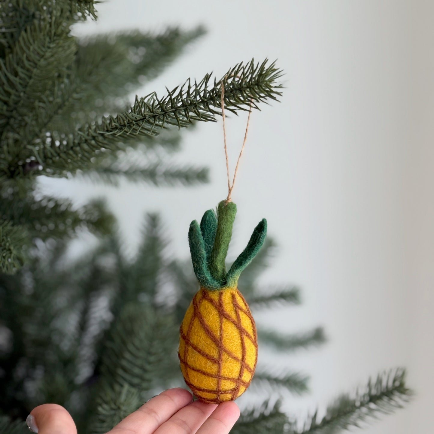 Felt Ornament - Pineapple - Chickadees Wooden Toys