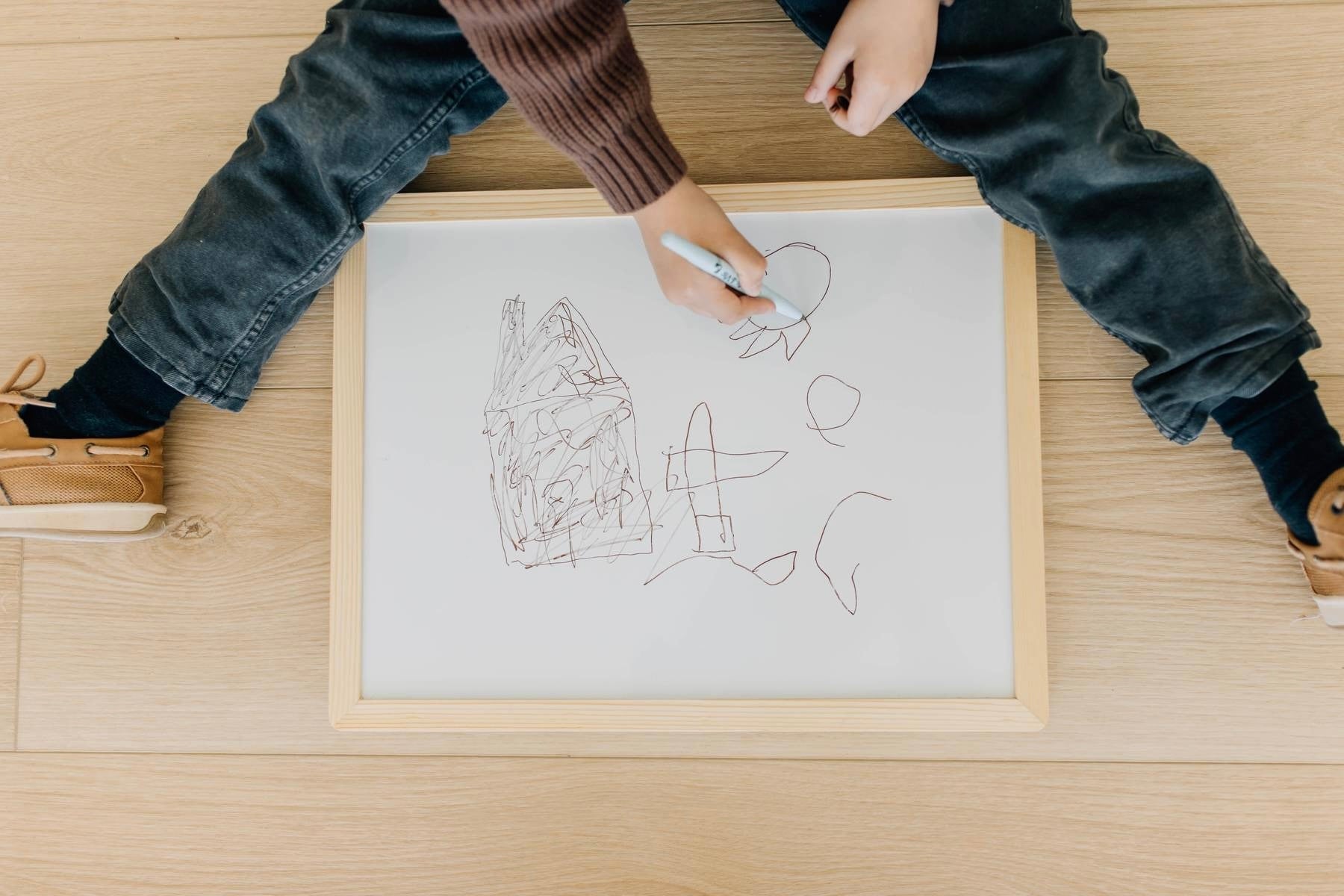 Magnetic Whiteboard 18x14 - Chickadees Wooden Toys