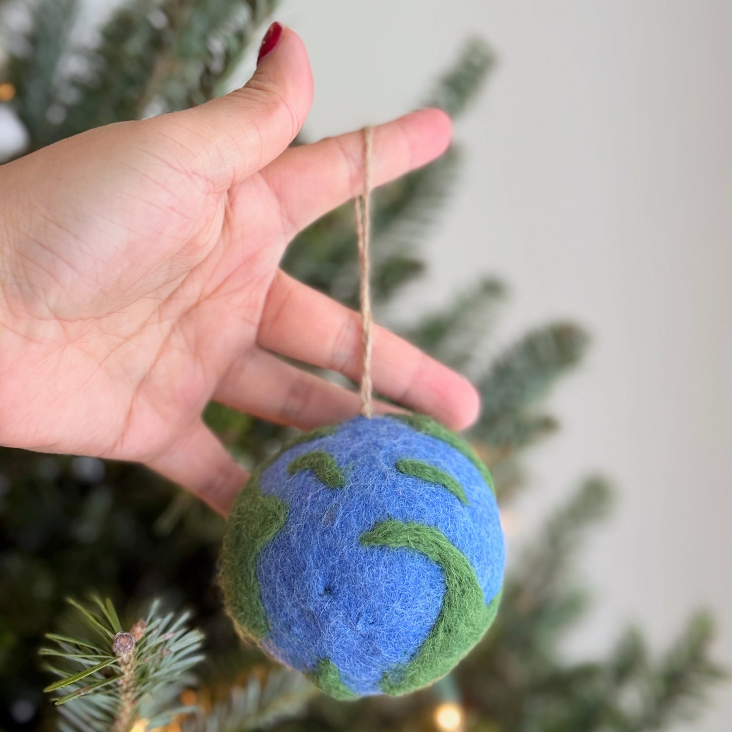 Felt Planet Ornament - For Earth Day!