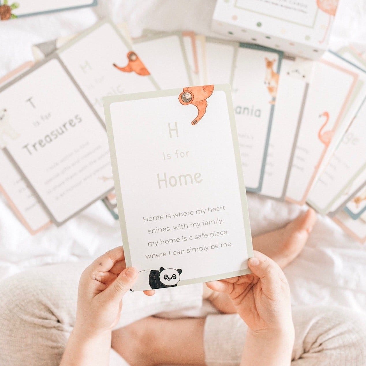 A-Z Mindful Affirmation Cards - Chickadees Wooden Toys