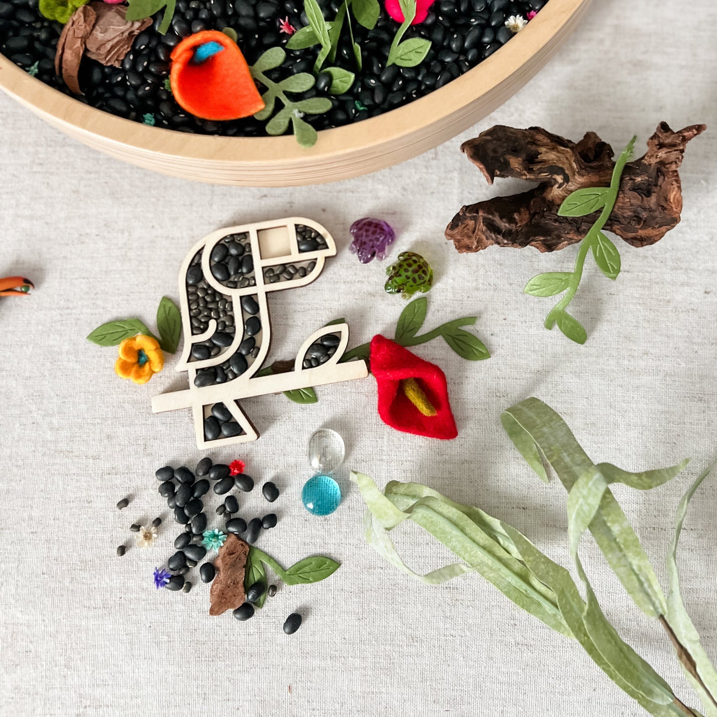 Rainforest Dig & Play - Chickadees Wooden Toys