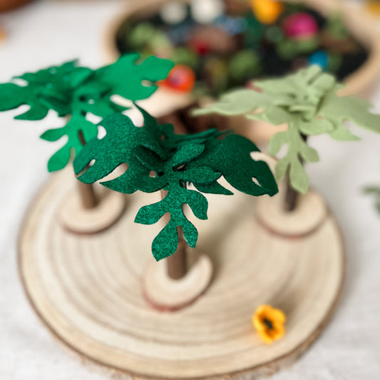 Rainforest Trees - Chickadees Wooden Toys