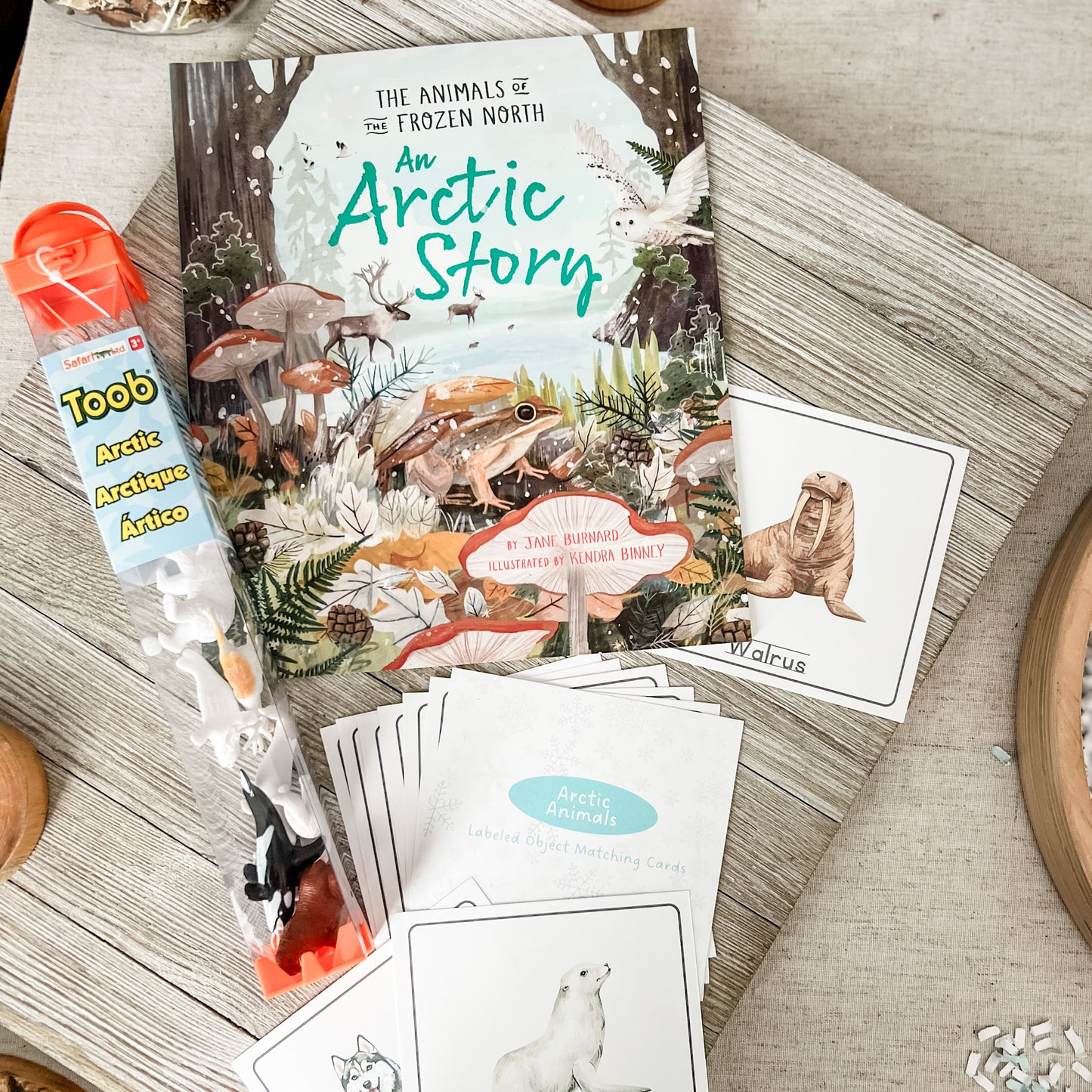 Arctic - Read & Play Box - Chickadees Wooden Toys