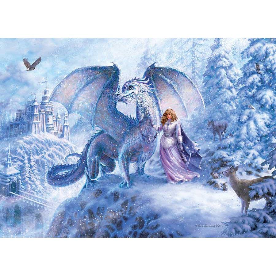 Ice Dragon 350 Piece Family Jigsaw Puzzle Cobble Hill