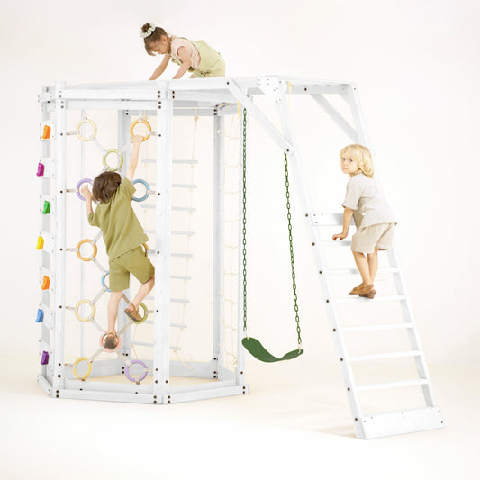 Hawthorn XL | Octagon Outdoor Jungle Gym - White