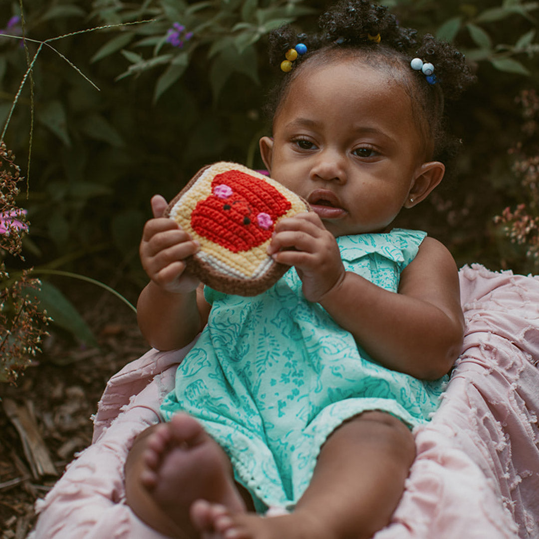 Pretend Play Food Rattle - Jammy Toast