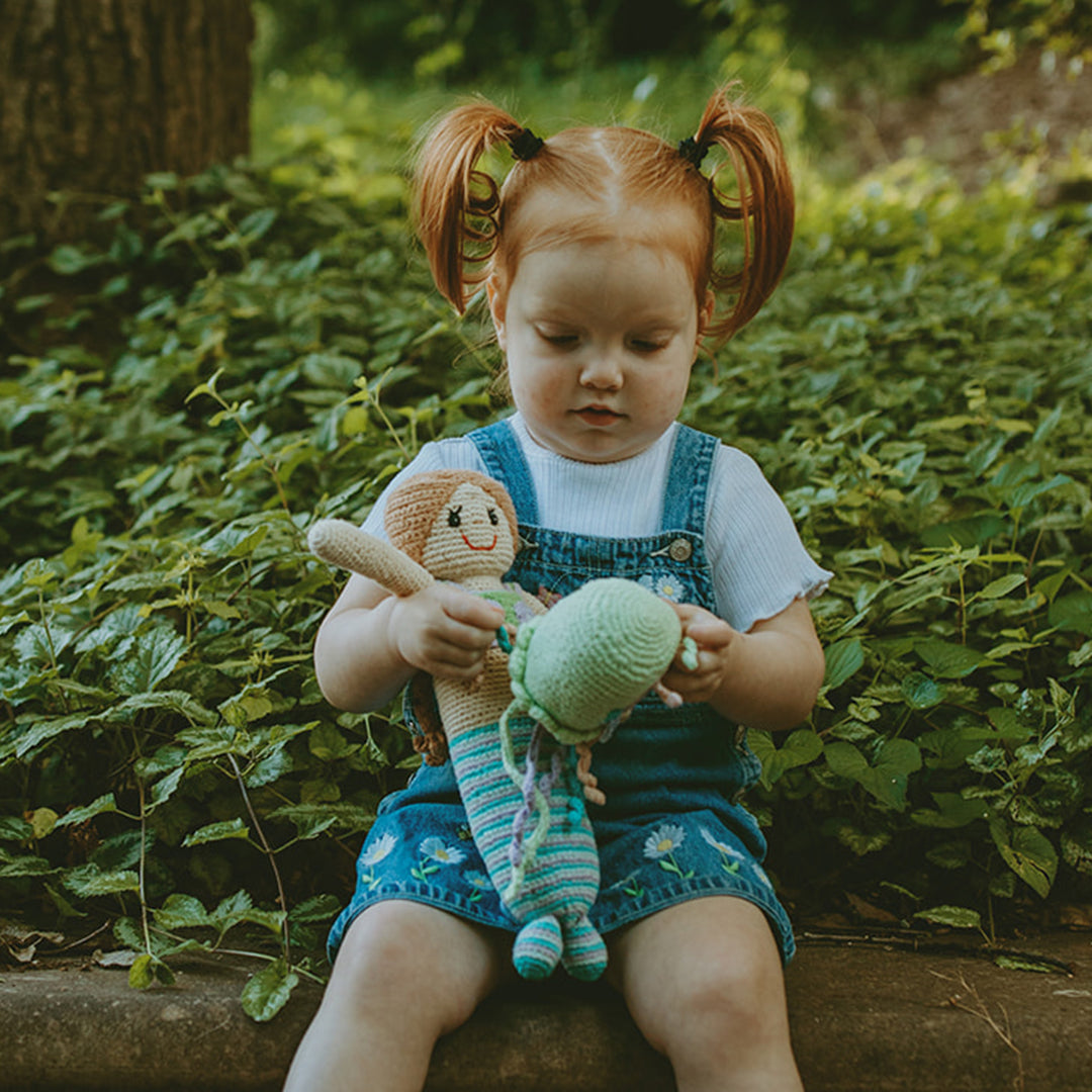 Jellyfish Rattle - Chickadees Wooden Toys