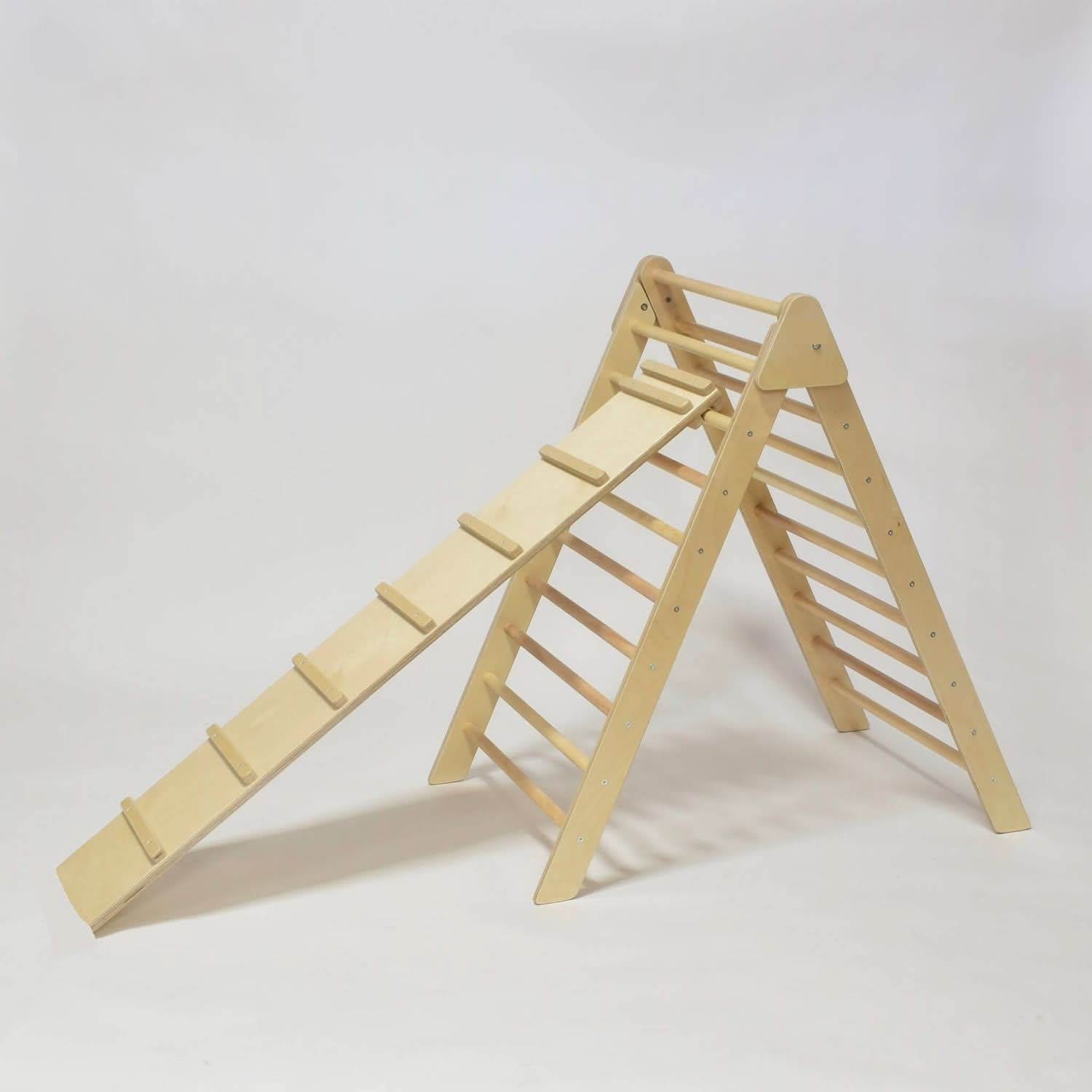 Olive- Pikler Triangle Ladder and Climber Slide - Multiple Sizes - Chickadees Wooden Toys