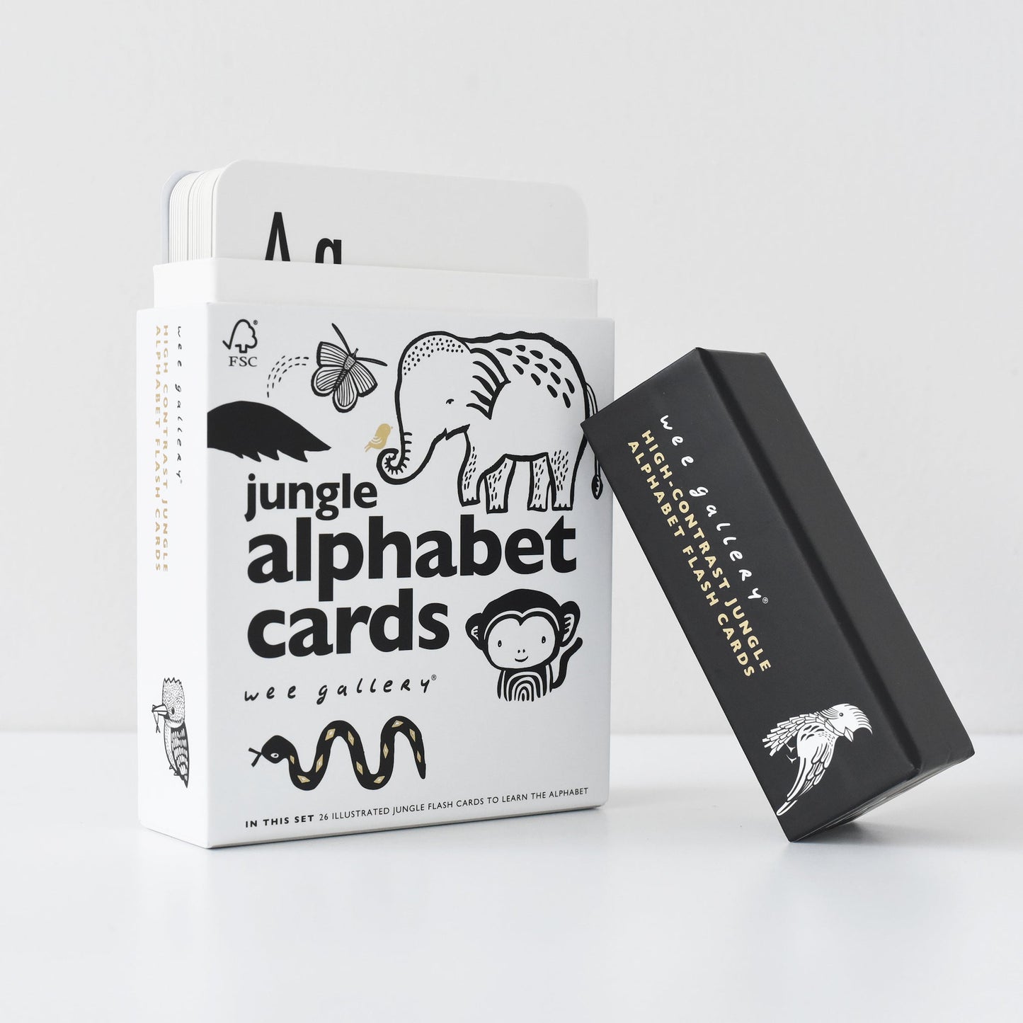 Jungle Alphabet Cards - Chickadees Wooden Toys