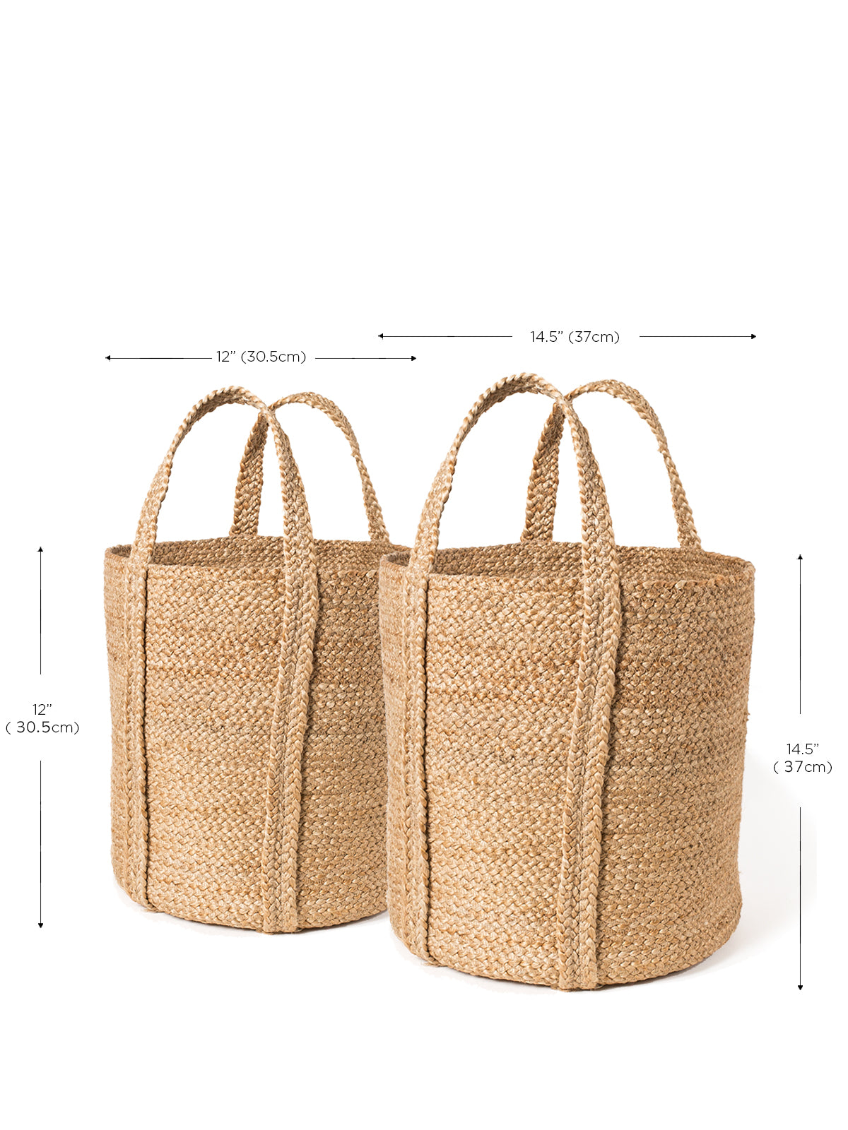 Kata Basket with handle - Natural - Chickadees Wooden Toys