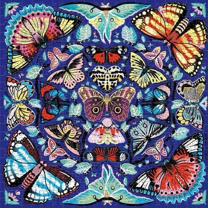 Kaleido-Butterflies 500 Piece Jigsaw Puzzle Mudpuppy