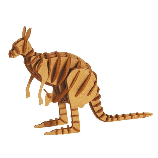 Kangaroo 3D Cardboard Model Kit Fridolin