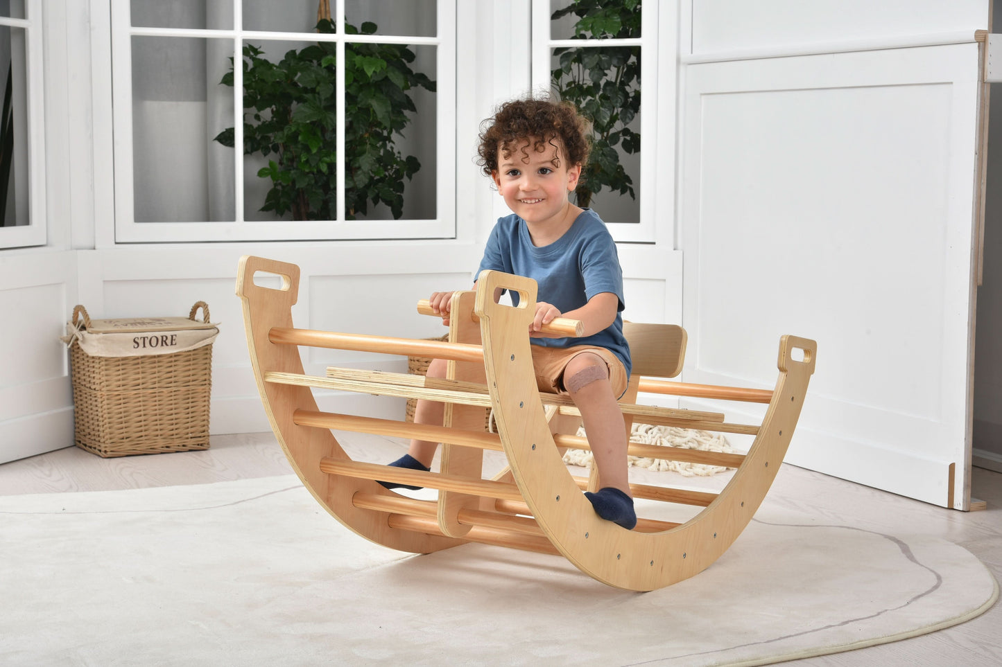 Bailis - Climbing Arch and Rocker - Chickadees Wooden Toys