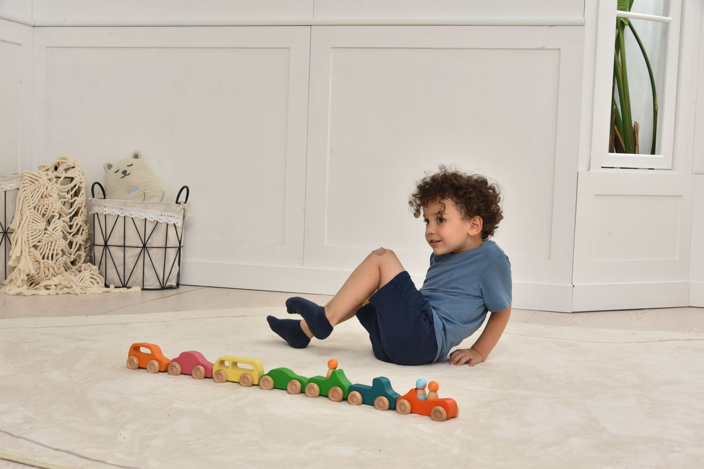 Wooden Car Toy set - 10 Piece Set - Chickadees Wooden Toys