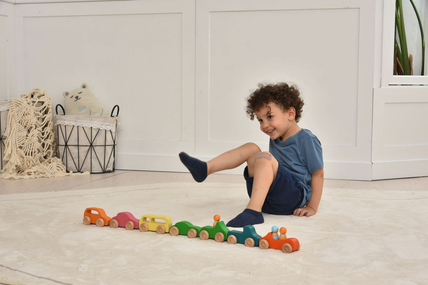 Wooden Car Toy set - 10 Piece Set - Chickadees Wooden Toys