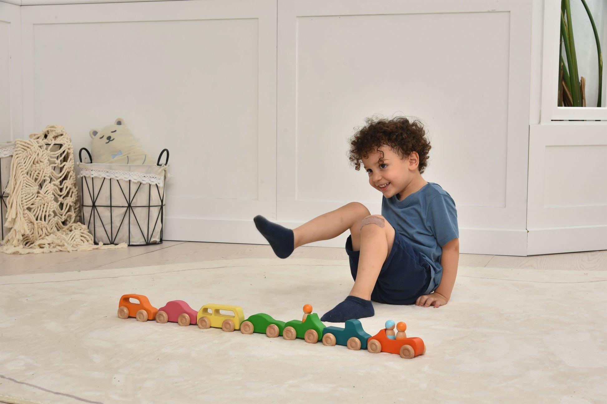 Wooden Car Toy set - 10 Piece Set - Chickadees Wooden Toys