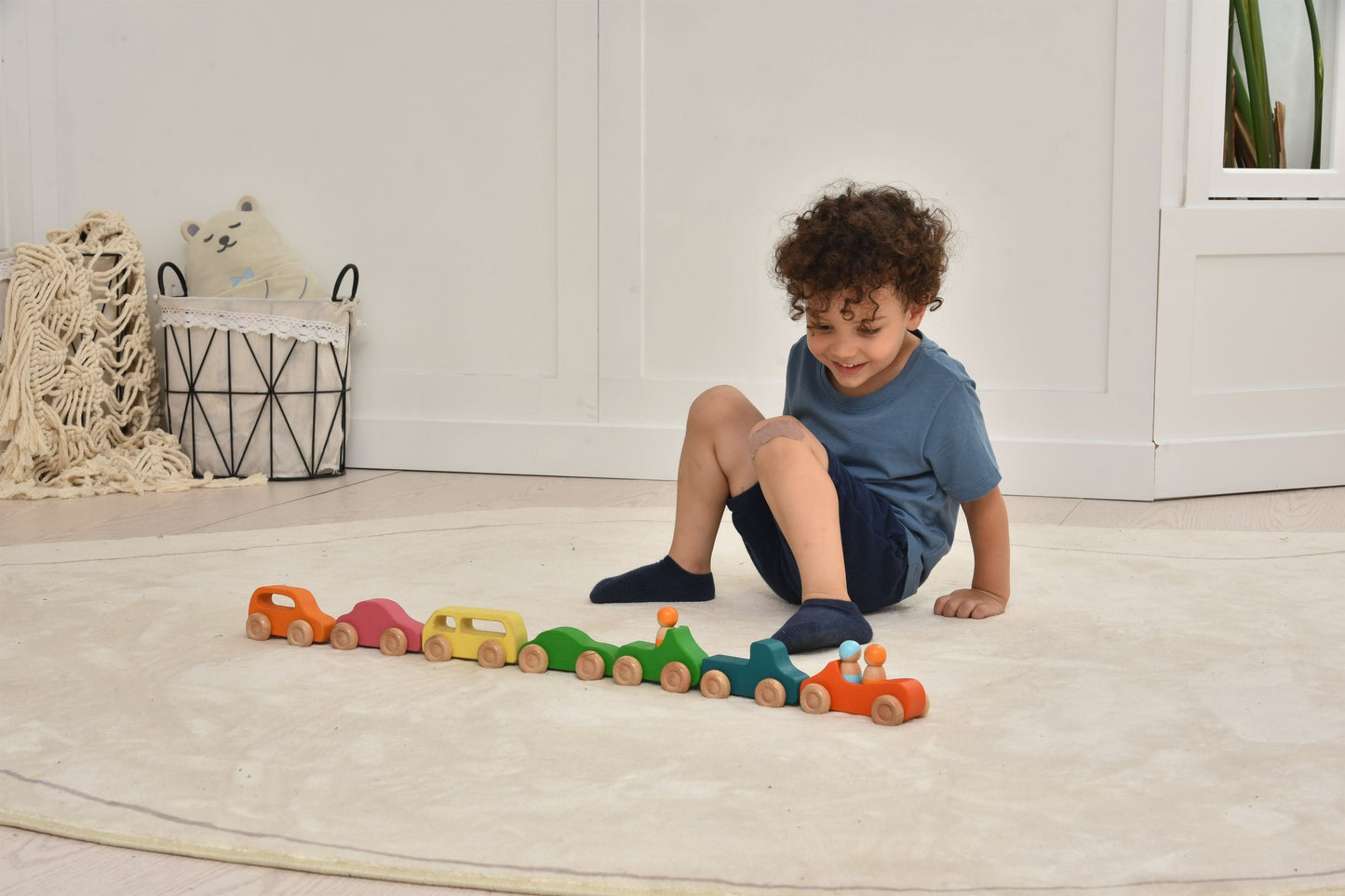 Wooden Car Toy set - 10 Piece Set - Chickadees Wooden Toys