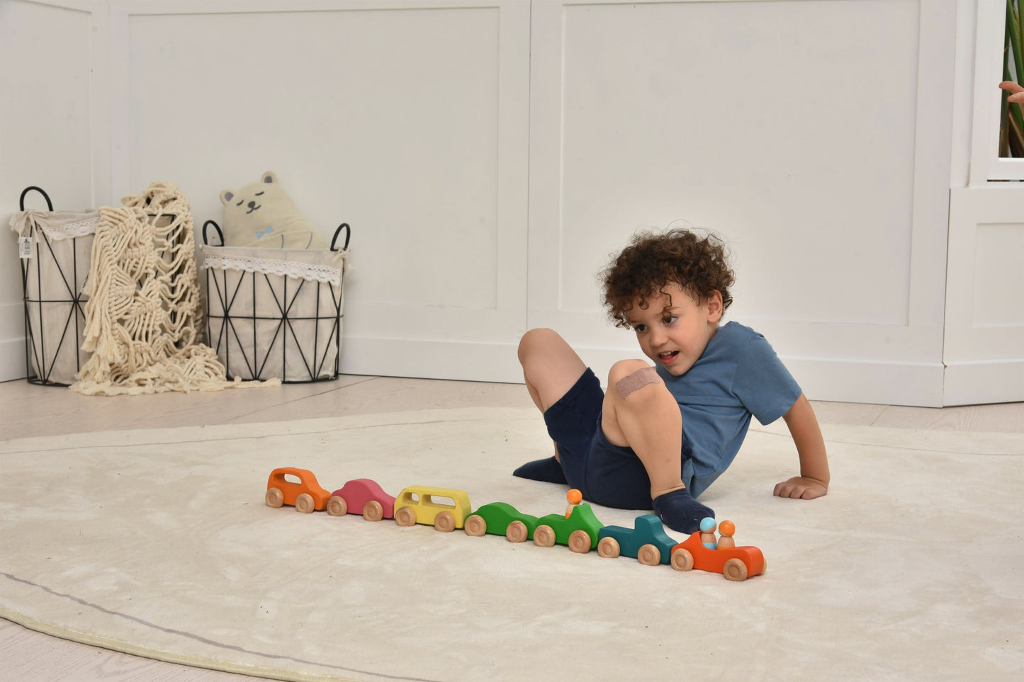 Wooden Car Toy set - 10 Piece Set - Chickadees Wooden Toys