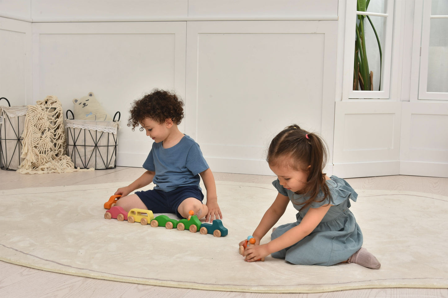 Wooden Car Toy set - 10 Piece Set - Chickadees Wooden Toys