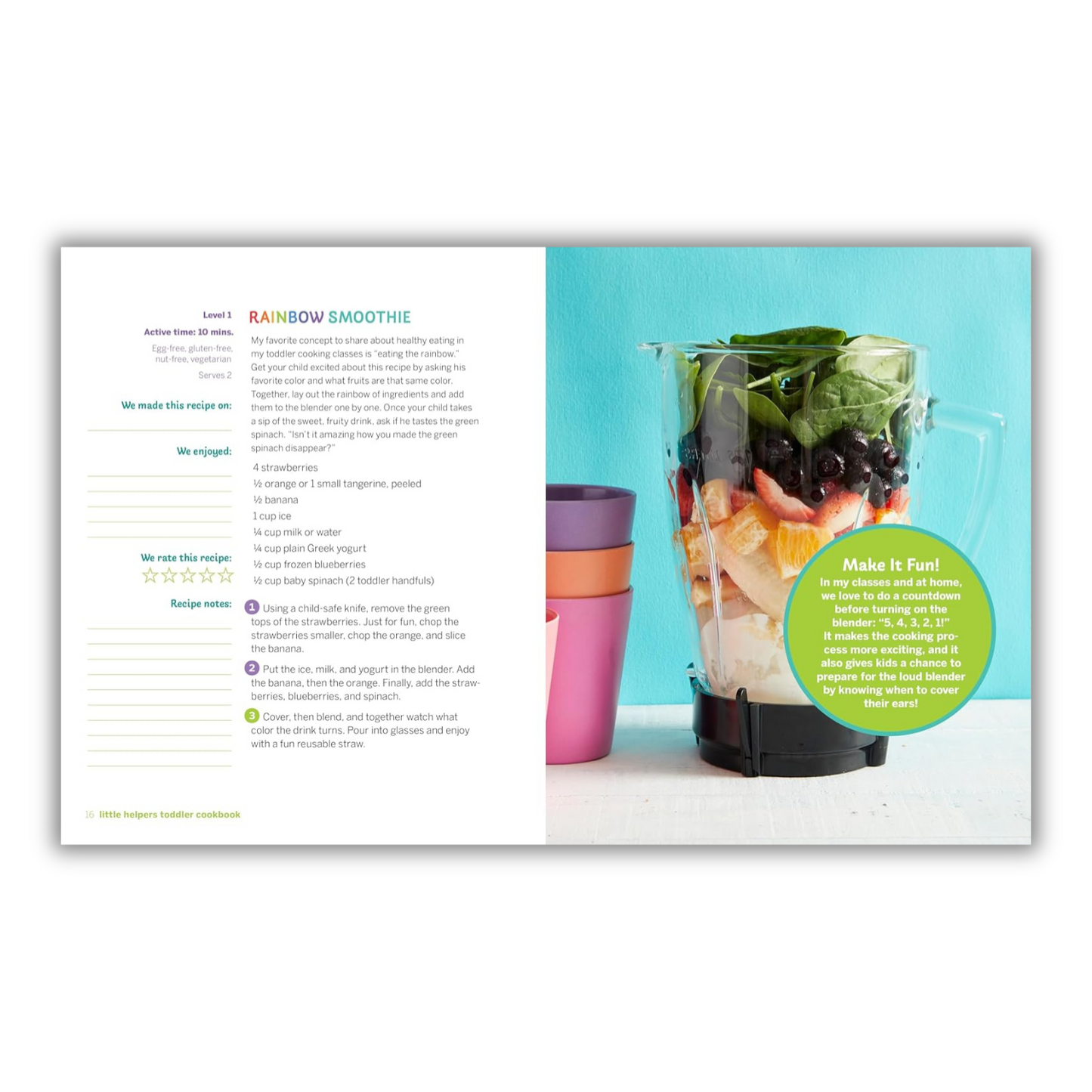 Little Helpers Toddler Cookbook: Healthy, Kid-Friendly Recipes to Cook Together (Spiral Bound)