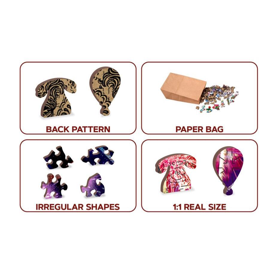 London by Night 300 Piece Wood Jigsaw Puzzle Wooden City