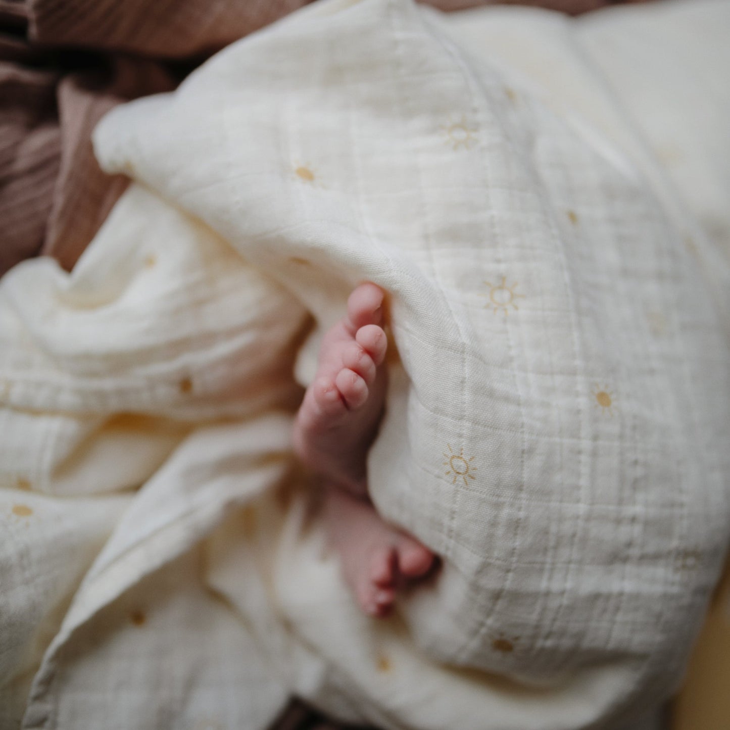 Organic Cotton Muslin Swaddle Blanket - Chickadees Wooden Toys