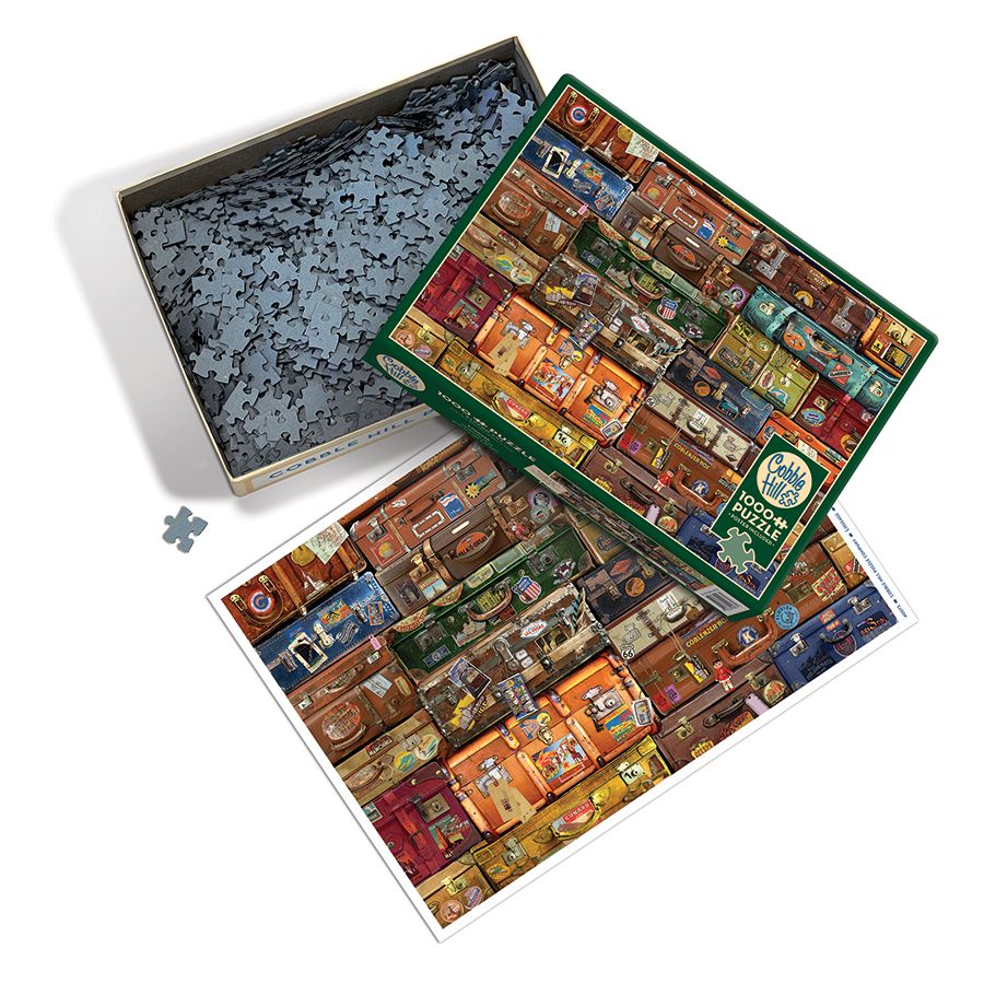 Luggage 1000 Piece Jigsaw Puzzle Cobble Hill