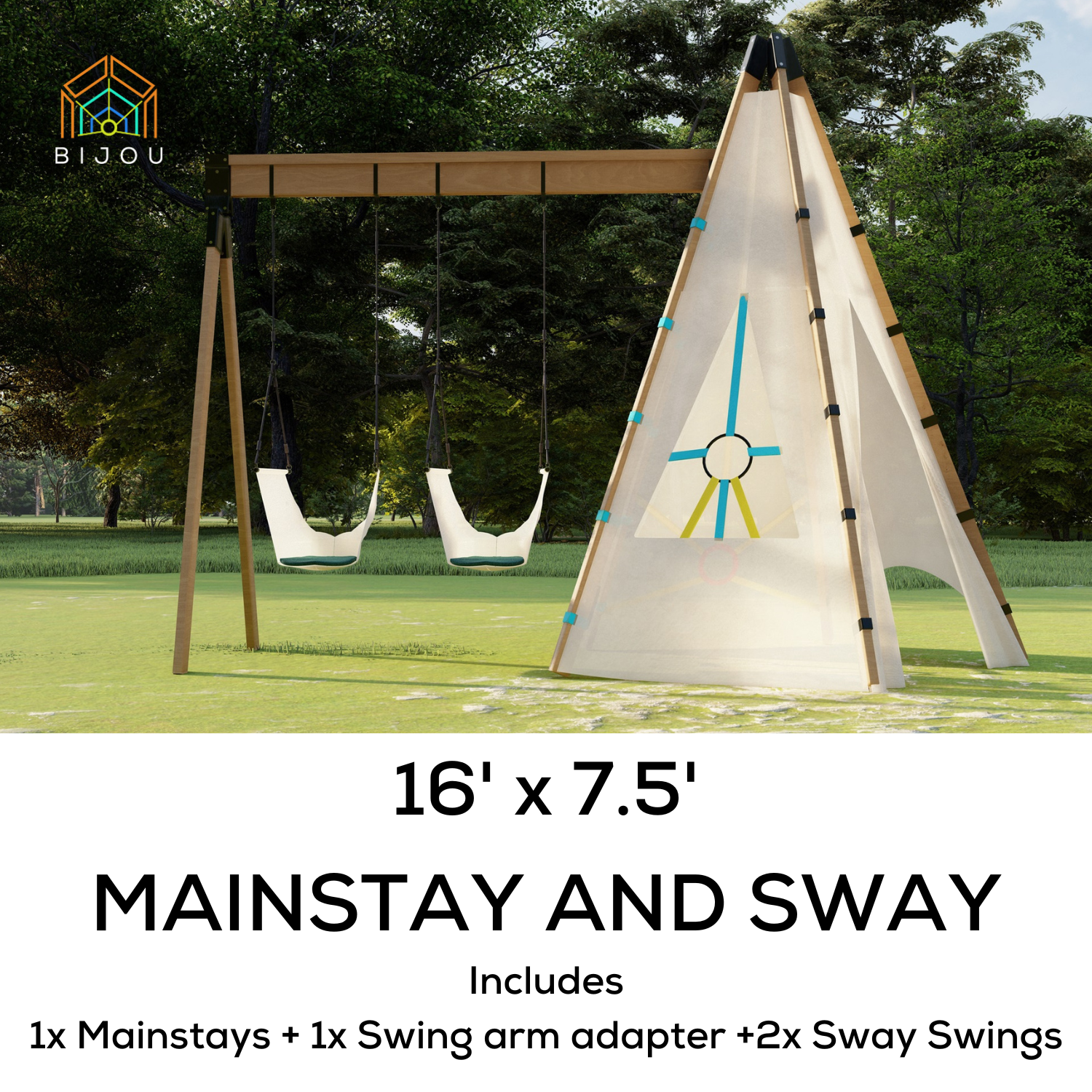Bijou Swing Arm Adaptor - Chickadees Wooden Toys