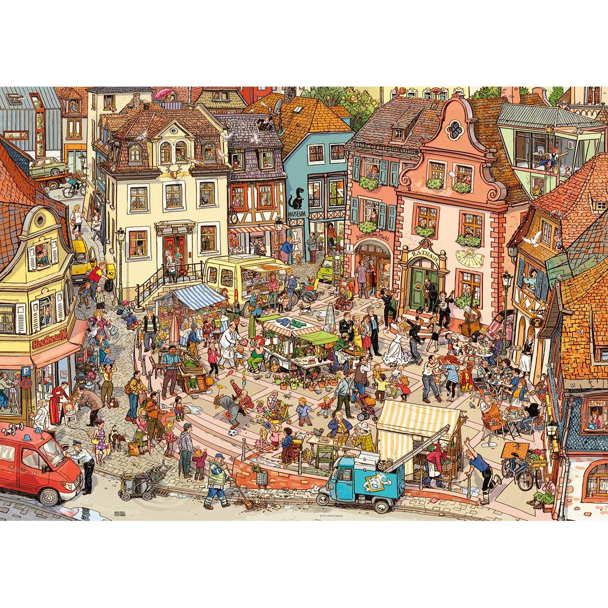 Market Place 1000 Piece Jigsaw Puzzle Heye
