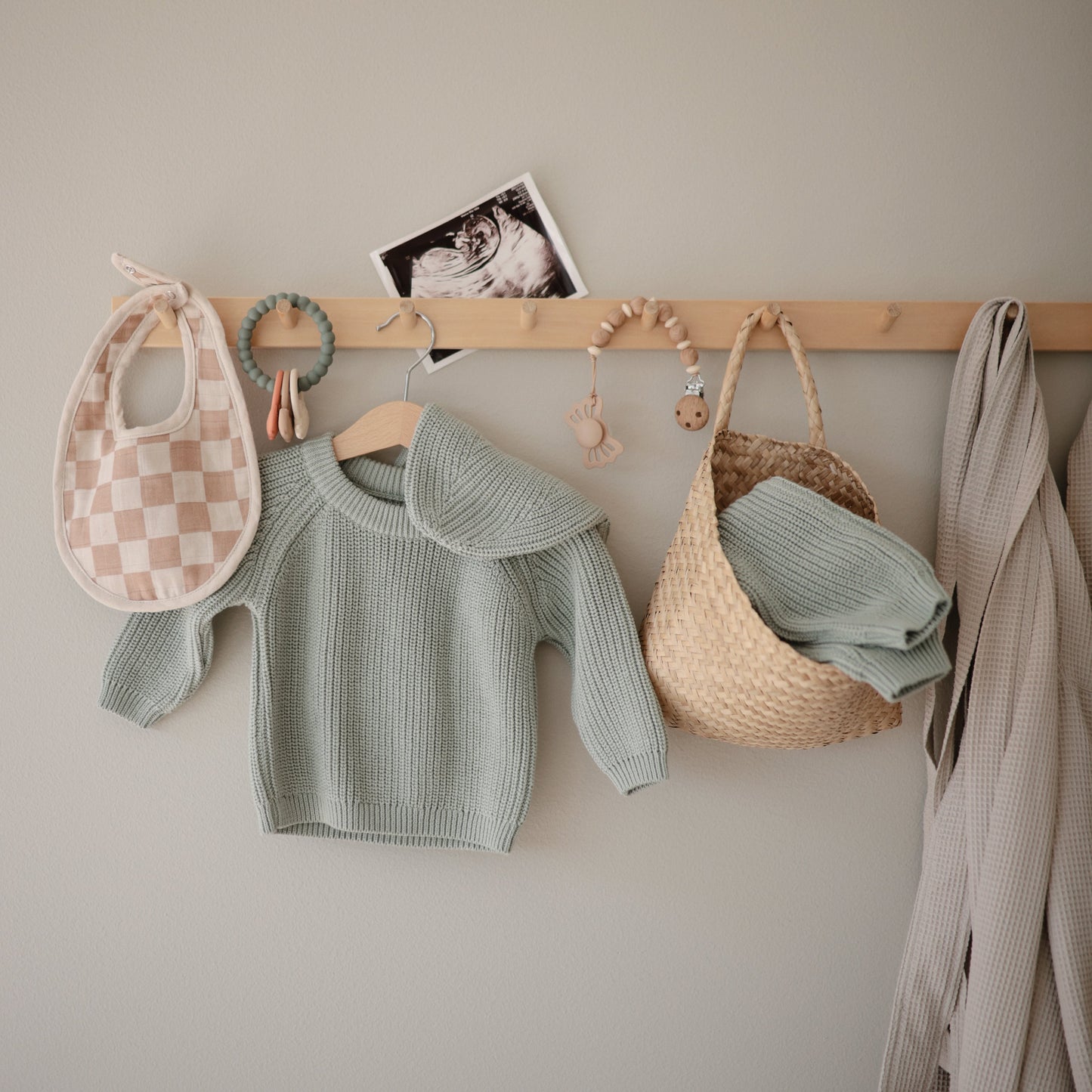Muslin Bib - Chickadees Wooden Toys