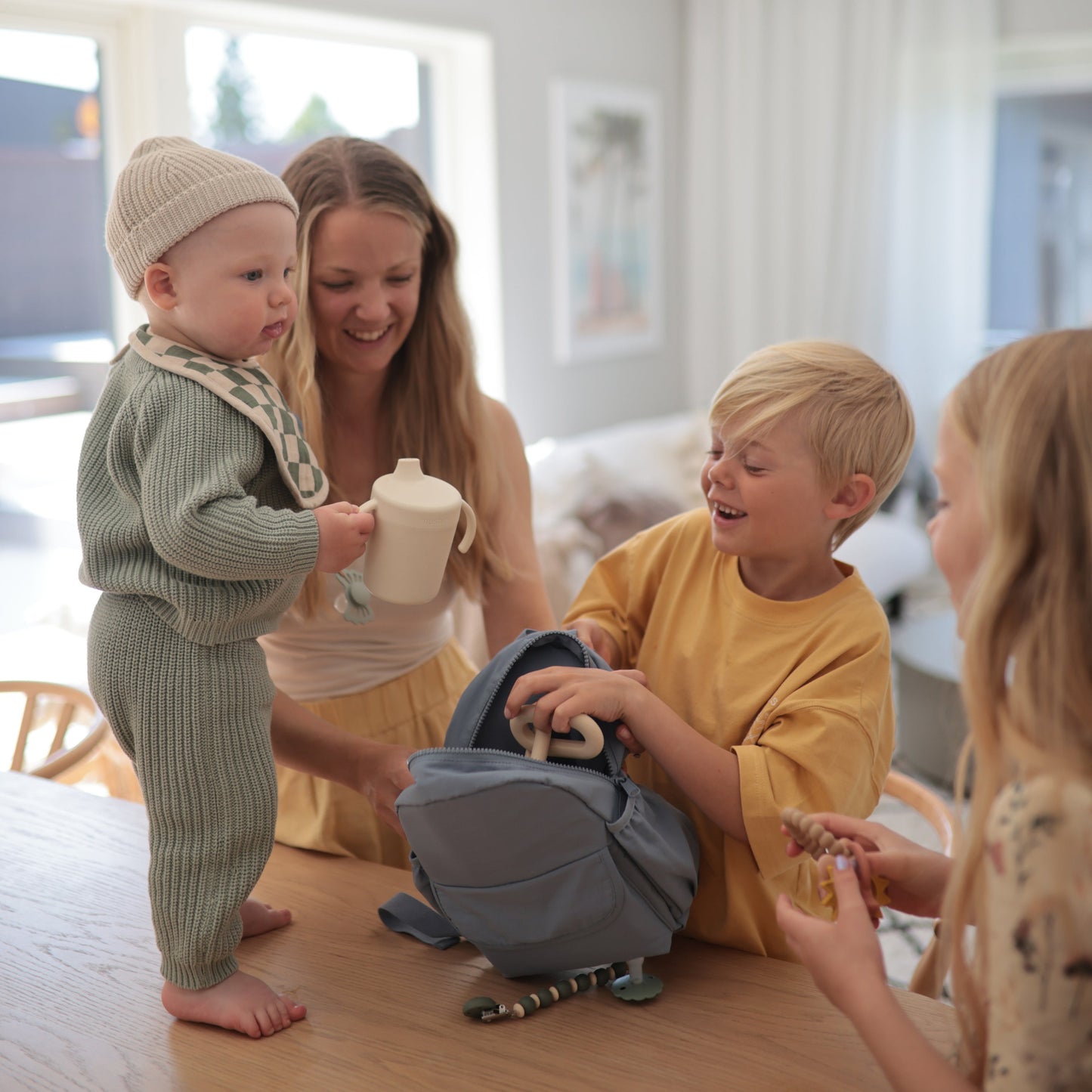 Muslin Bib - Chickadees Wooden Toys