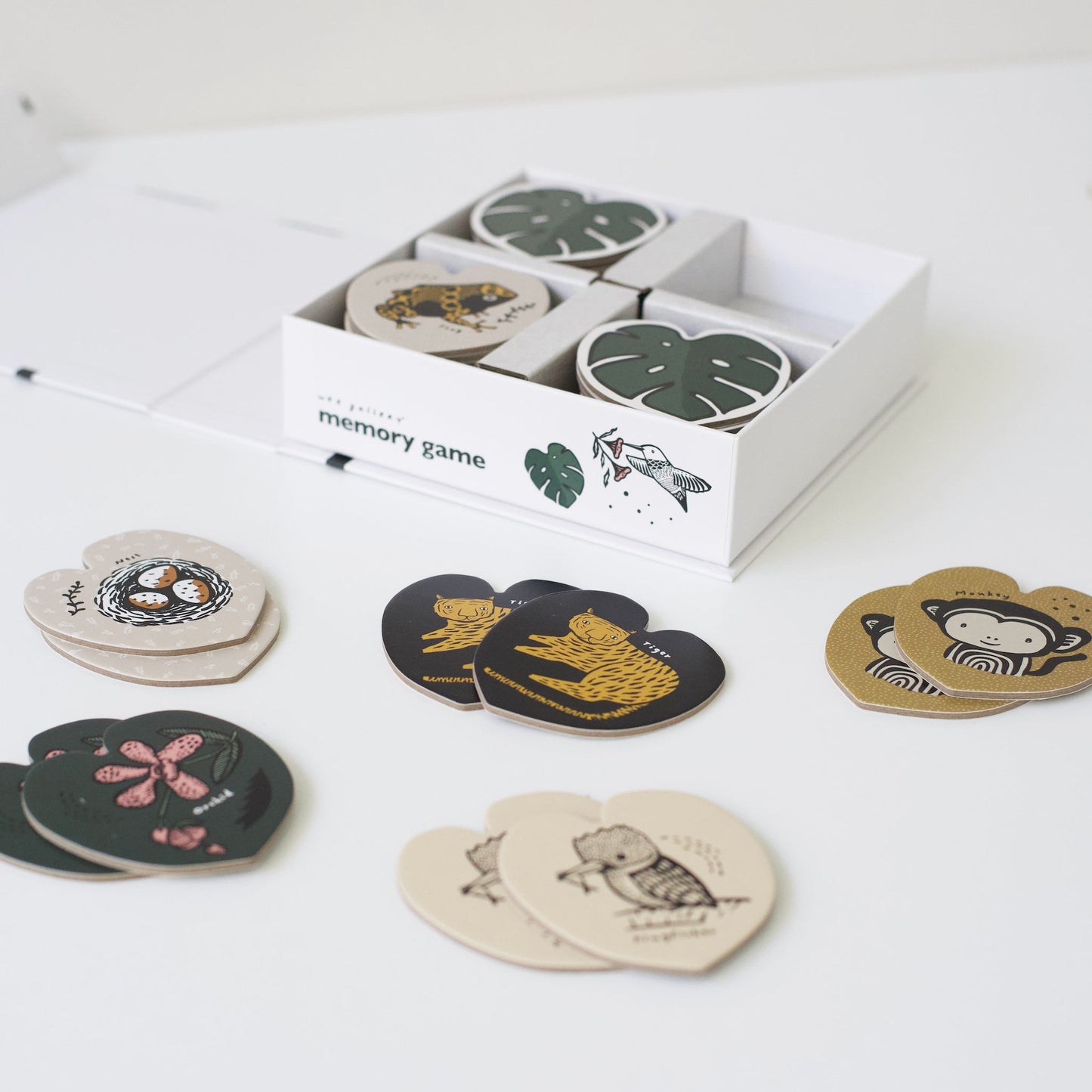 Memory Game - Jungle - Chickadees Wooden Toys