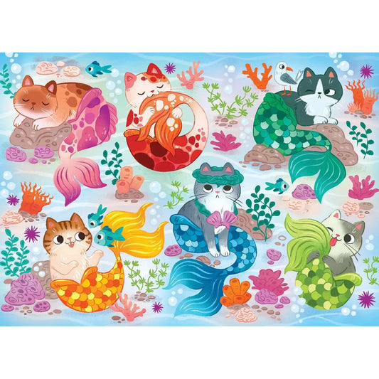 Mercats 350 Piece Family Jigsaw Puzzle Cobble Hill - Chickadees Wooden Toys