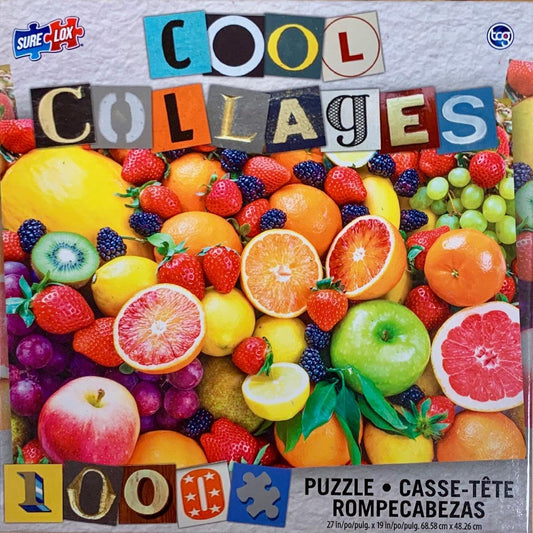 Mixed Fruits Cool Collages 1000 Piece Jigsaw Puzzle Sure Lox