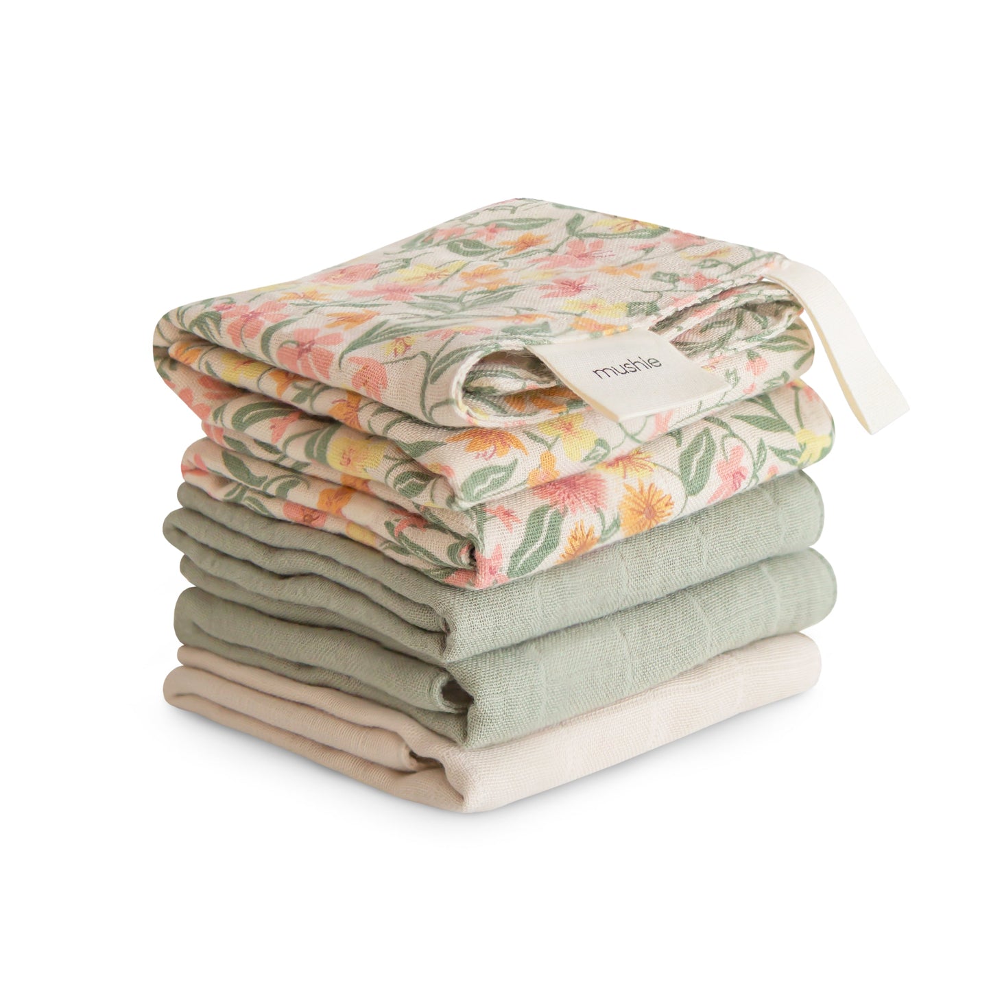 Muslin Cotton Washcloth - Chickadees Wooden Toys