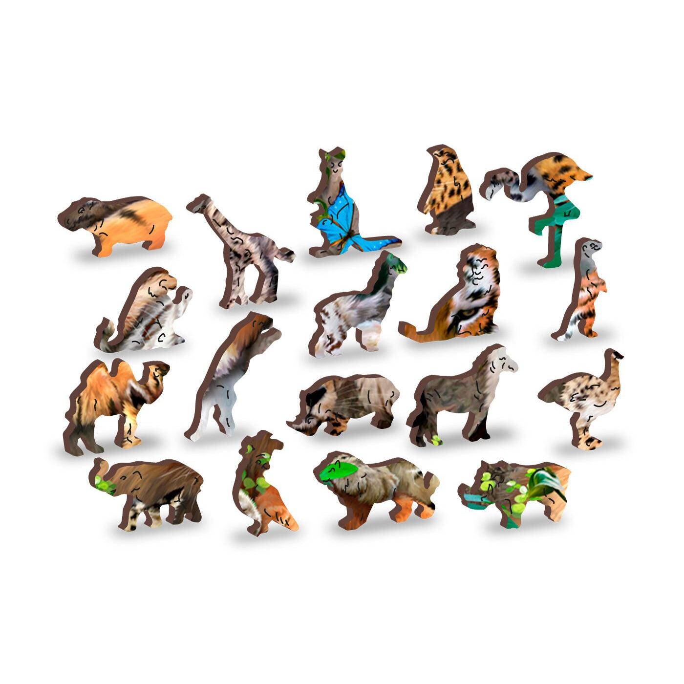 Nap Time 300 Piece Wood Jigsaw Puzzle Wooden City