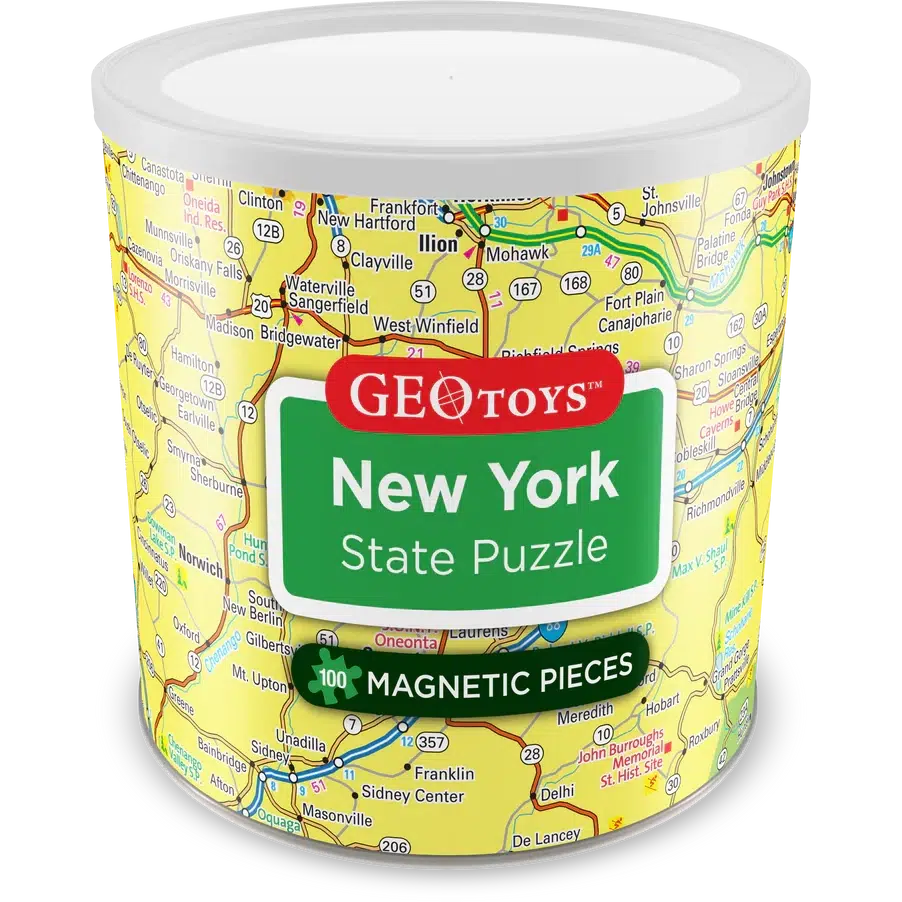 New York State 100 Piece Magnetic Jigsaw Puzzle Geotoys