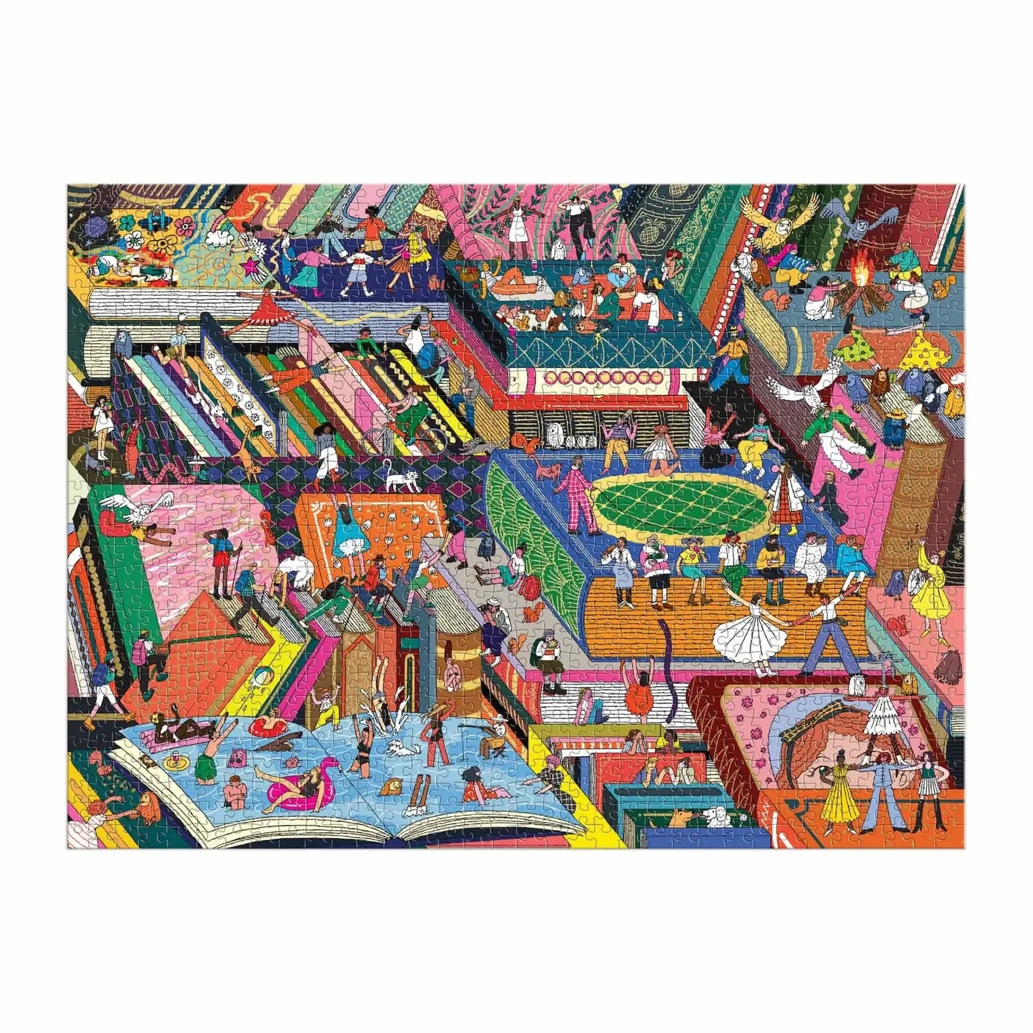 Novel Neighborhood 1000 Piece Jigsaw Puzzle Galison