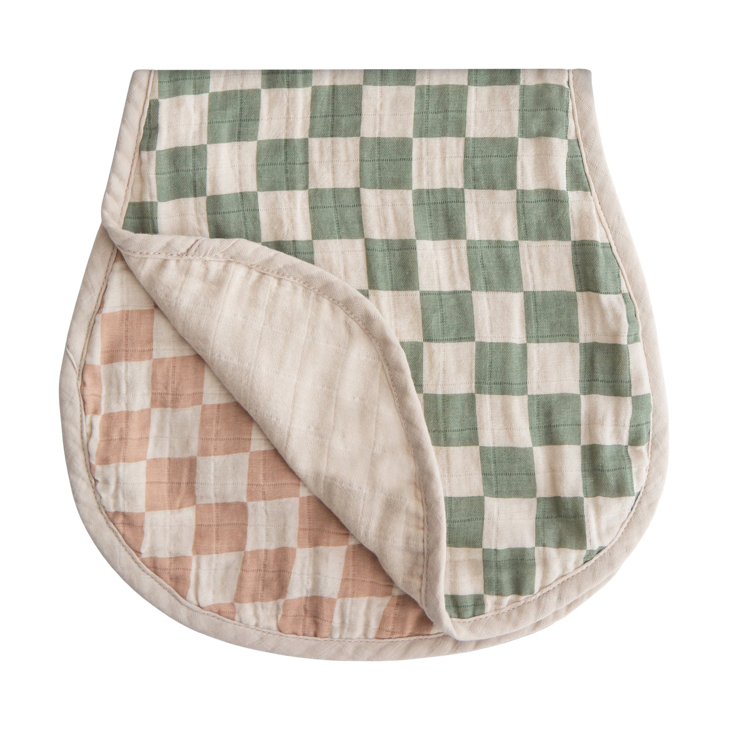 Organic Cotton Muslin Burp Cloth 2-Pack - Chickadees Wooden Toys