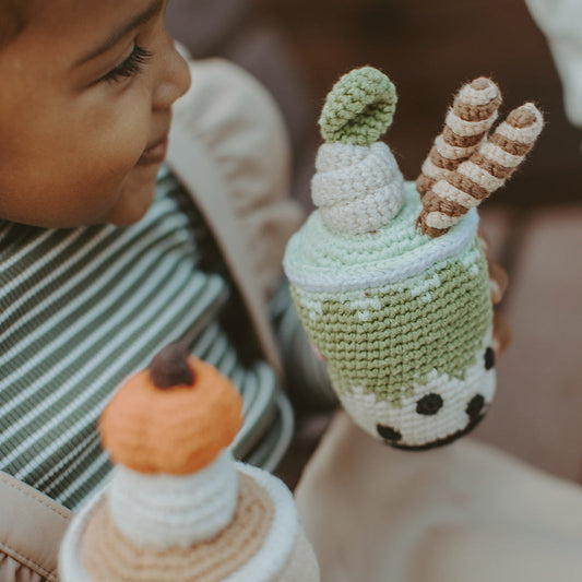 Friendly Plush Matcha Latte - Green Tea - Chickadees Wooden Toys