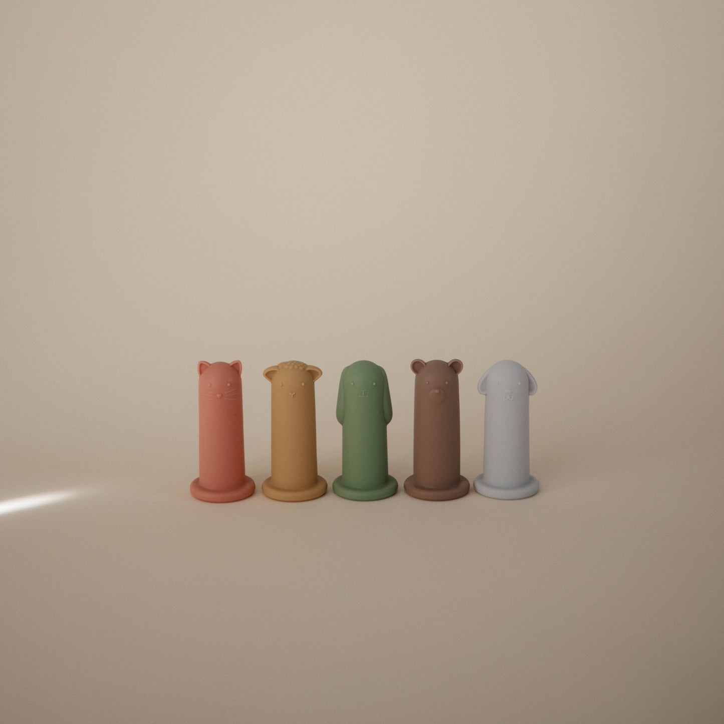 Silicone Animal Finger Puppets - Chickadees Wooden Toys