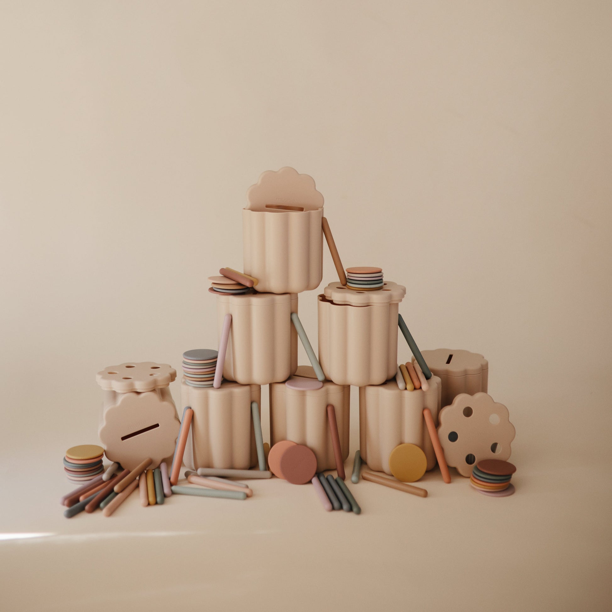 Coin & Tube Sorting Set - Chickadees Wooden Toys