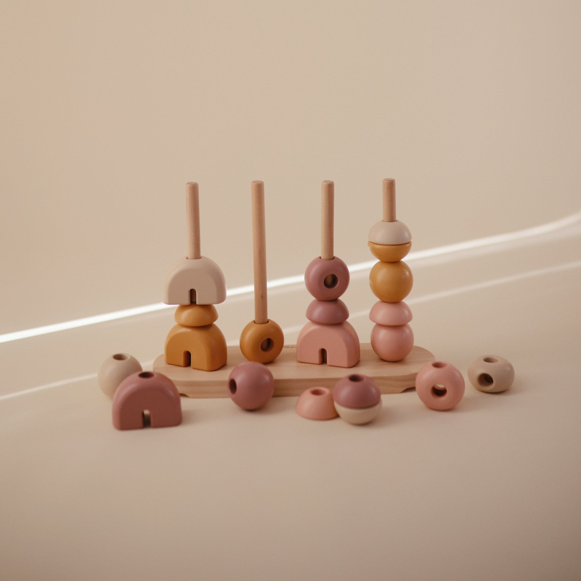Wooden Multi Shape Stacker - Chickadees Wooden Toys
