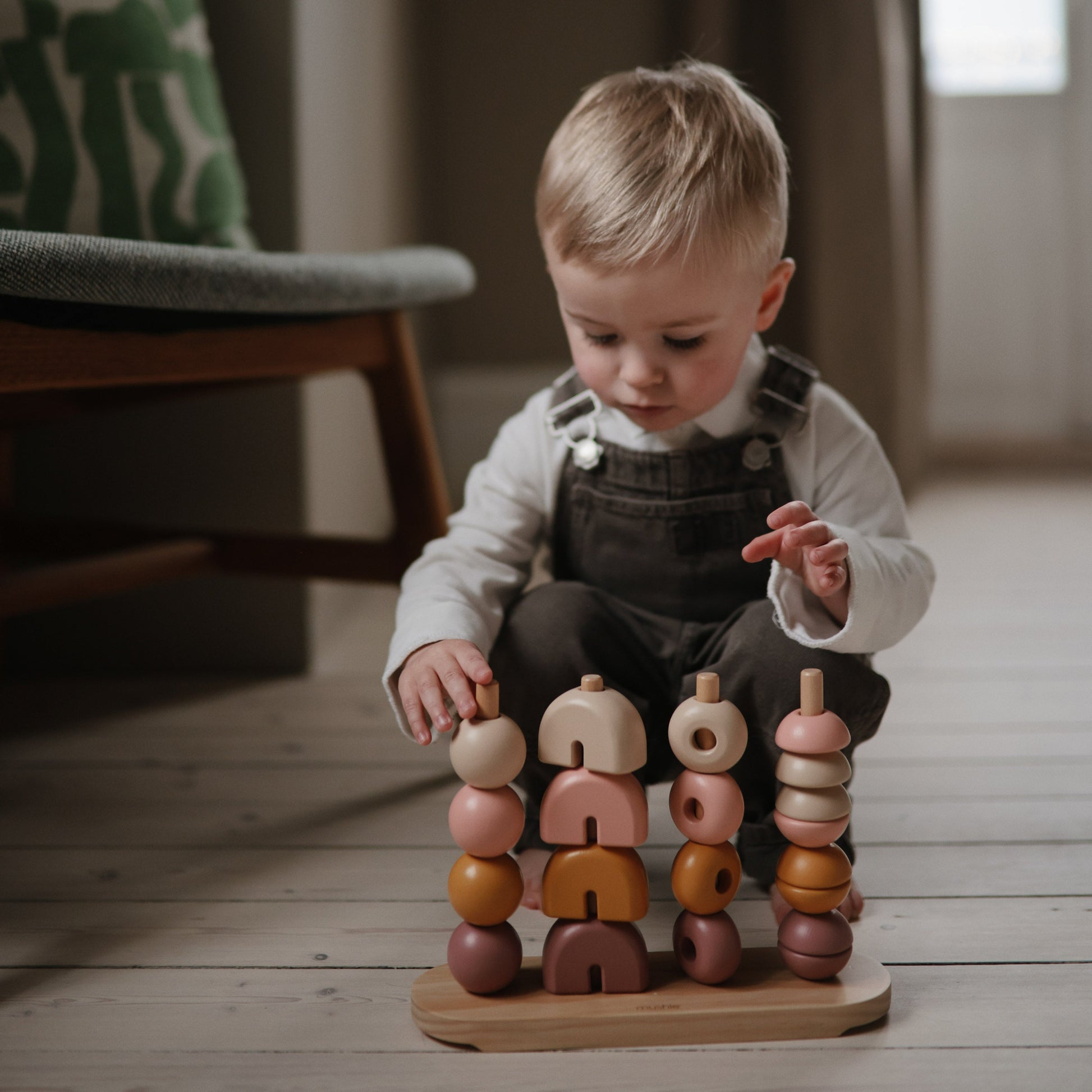Wooden Multi Shape Stacker - Chickadees Wooden Toys
