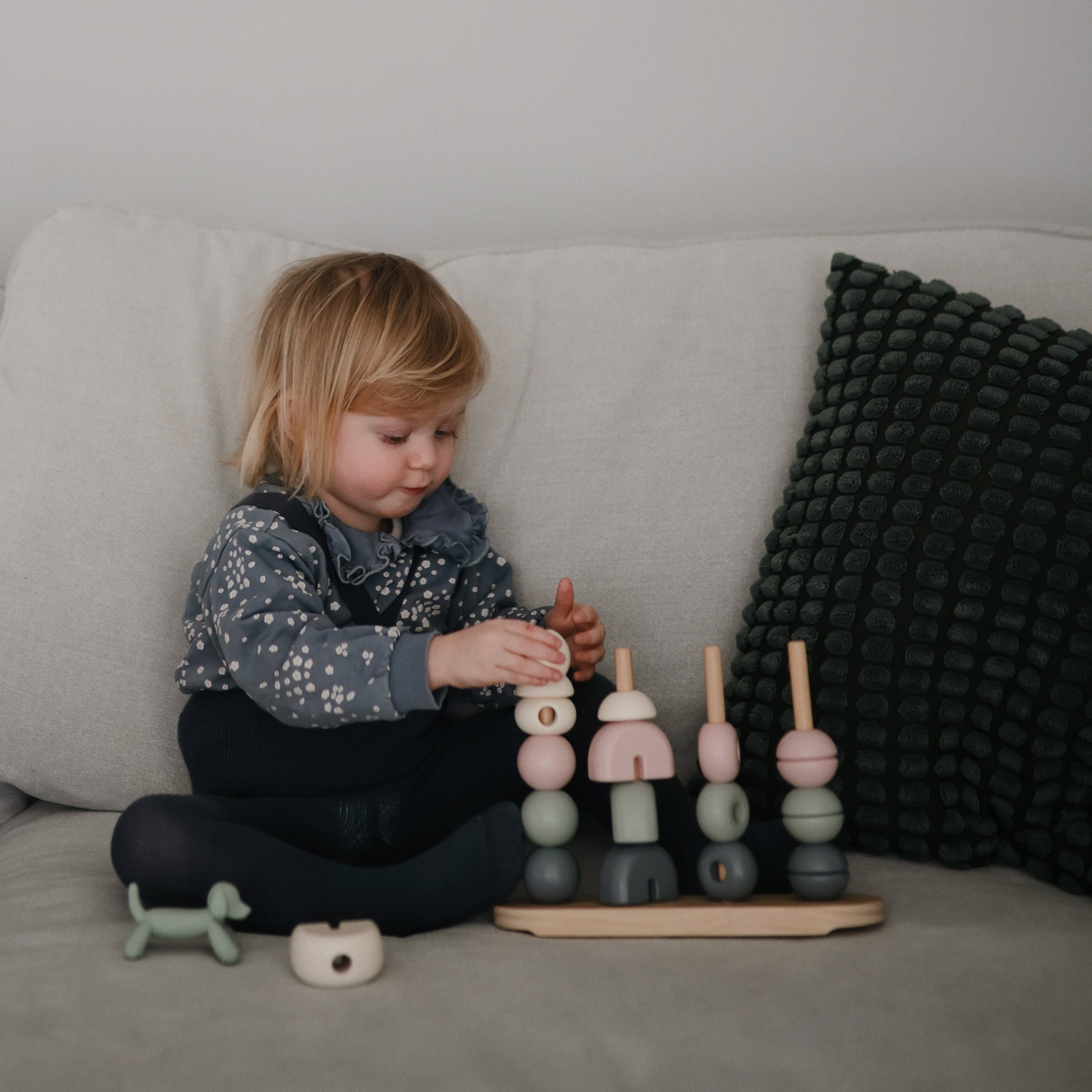 Wooden Multi Shape Stacker - Chickadees Wooden Toys