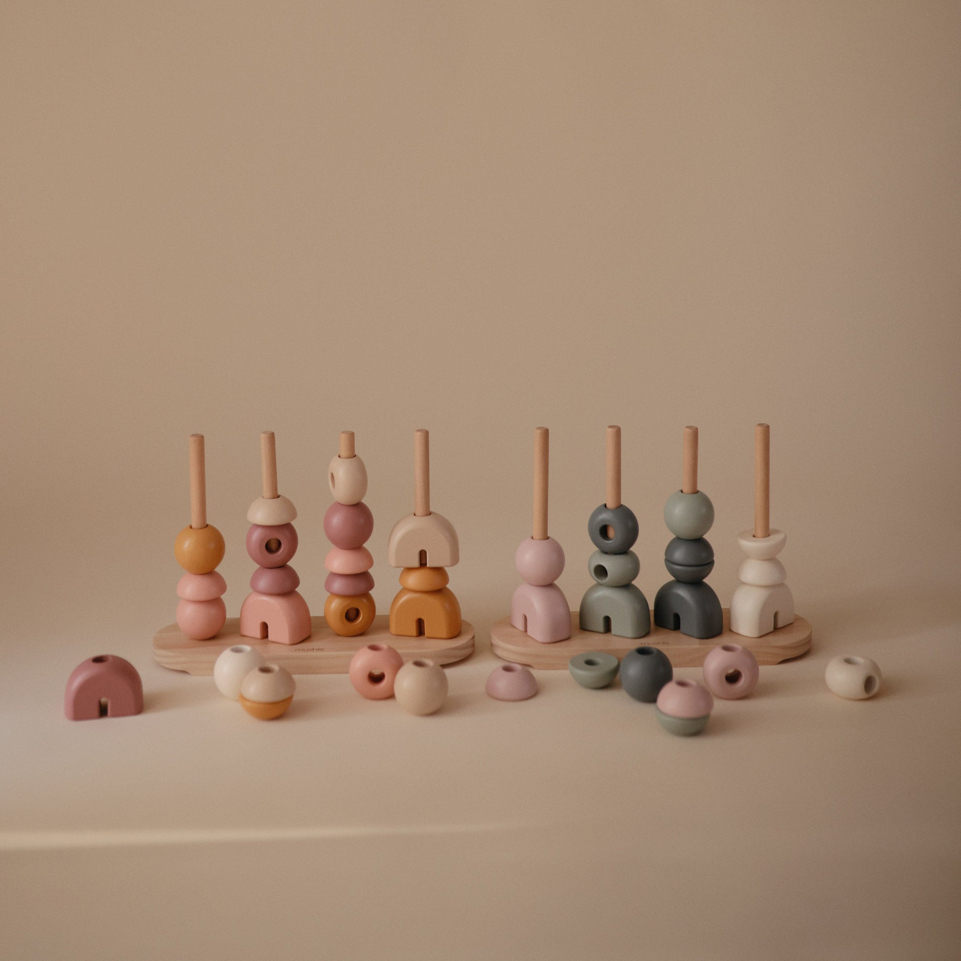 Wooden Multi Shape Stacker - Chickadees Wooden Toys