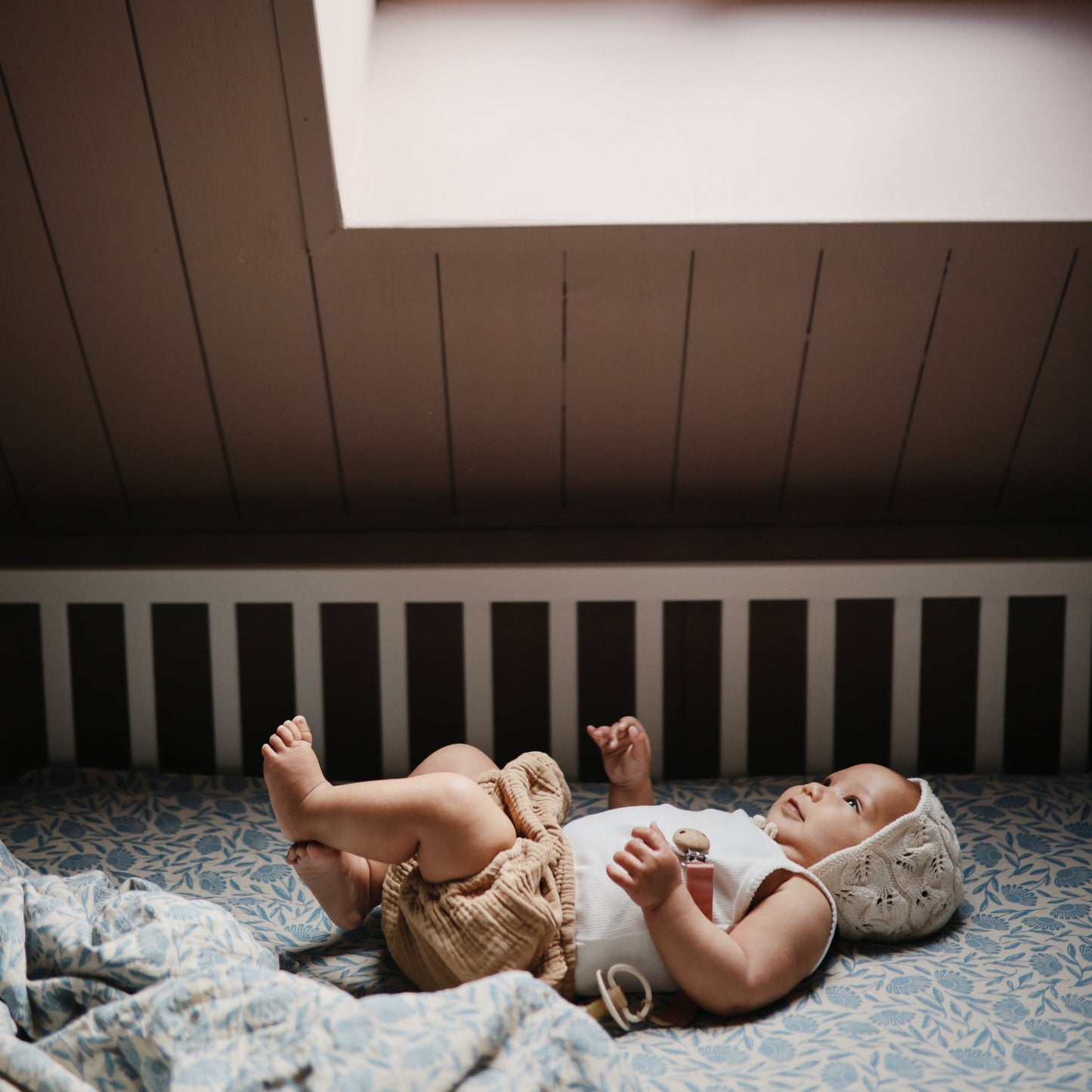 Organic Cotton Muslin Swaddle Blanket - Chickadees Wooden Toys