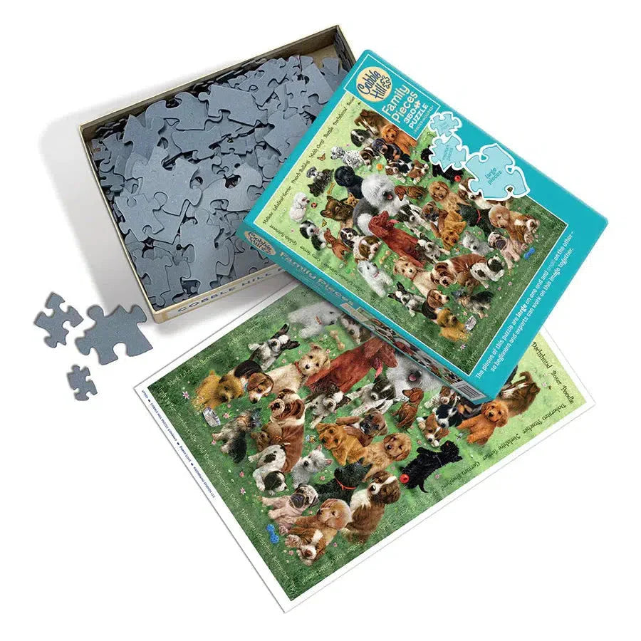 Puppy Love 350 Piece Family Jigsaw Puzzle Cobble Hill - Chickadees Wooden Toys