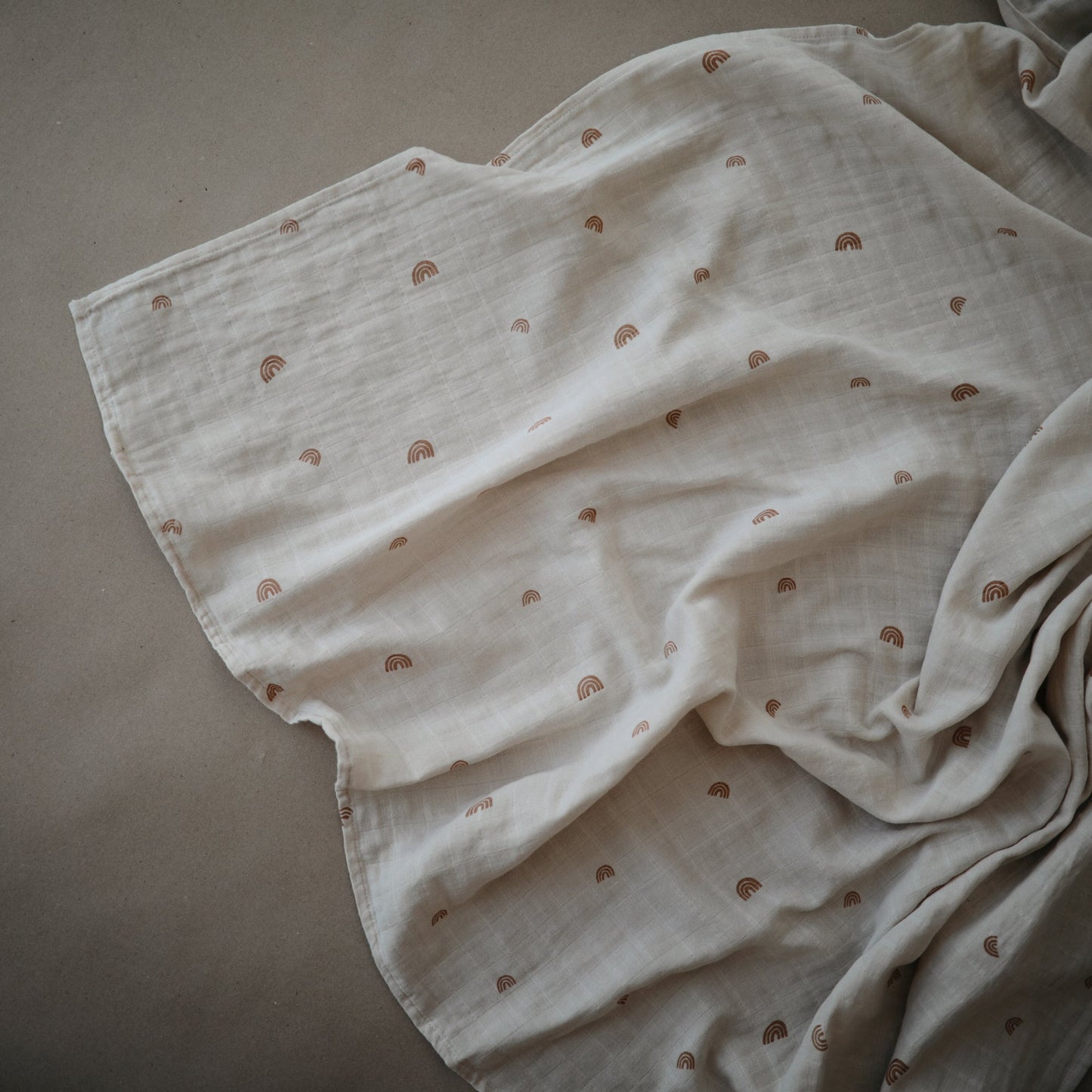 Organic Cotton Muslin Swaddle Blanket - Chickadees Wooden Toys