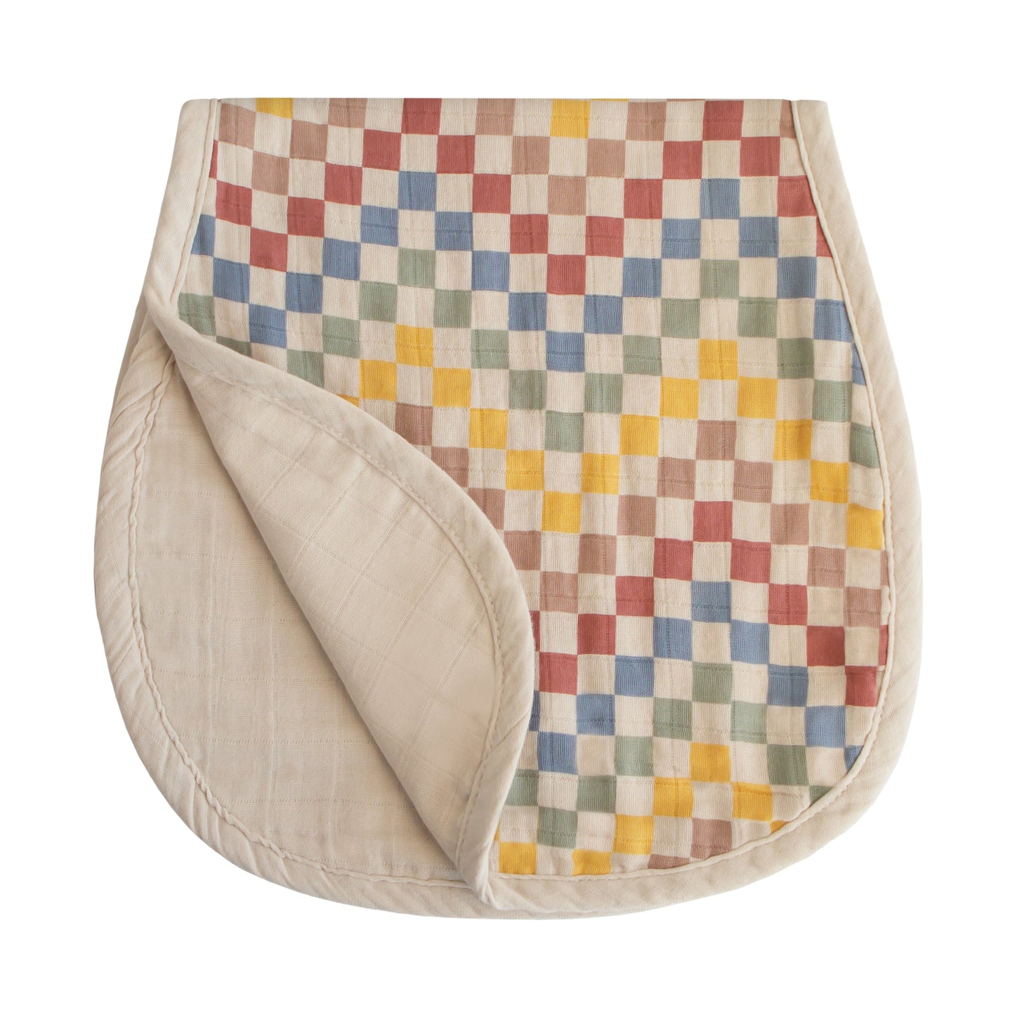 Organic Cotton Muslin Burp Cloth 2-Pack - Chickadees Wooden Toys